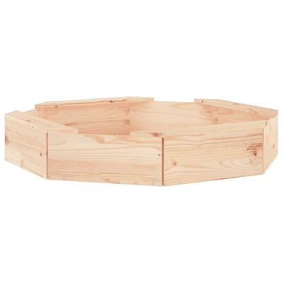 vidaXL Smėlio dėžė su sėdynėmis, pušies medienos masyvas, aštuonkampė
