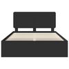 vidaXL Lovos rėmas Juoda 140 x 200 cm Kietos pu&scaron;ies mediena