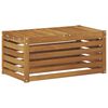 vidaXL Lauko sėdynė suolelis Natūrali 79 x 43 x 37 cm