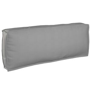 vidaXL Pagalvėlė Oksfordo audinys Pilka 120 x 40 x 12 cm