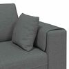 vidaXL Audinio Sofa su pagalve Tamsiai pilka 208 cm audinys