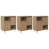 vidaXL Kabalas 3 pcs Amatininkų ąžuolas 60 x 35 x 70 cm