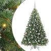 vidaXL Dirbtinė Kalėdų eglutė su 300 LED Žalia 180 cm PE ir PVC