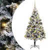 vidaXL Dirbtinė Kalėdų eglutė Balta 180 cm PVC ir Plienas ir Plastikas