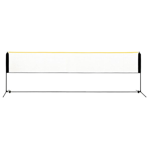 vidaXL Reguliuojamas badmintono tinklas, 500x103x94&ndash;158cm, metalas