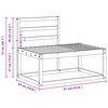 vidaXL Lauko sofos komplektas 2 pcs Natūrali 182,5 x 63 x 73 cm