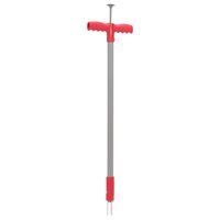 vidaXL Piktžolių šalinimo įrankis, raudonas ir pilkas, 93,5cm, plienas
