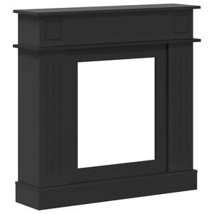 vidaXL Židinio rėmas Juoda 102 x 26 x 100 cm Apdirbta mediena