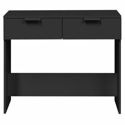 vidaXL Konsolinis staliukas, juodas, 90x36x75cm, apdirbta mediena