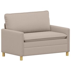 vidaXL Sofa &Scaron;viesiai pilka 126 x 81 x 87,5 cm Audinys