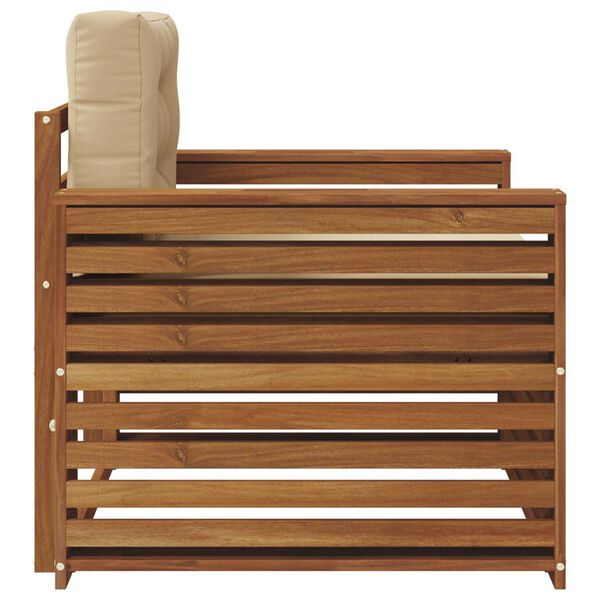 vidaXL Lauko sofos komplektas Tvirta akacijos mediena ir poliesteris