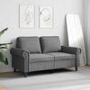 vidaXL Dvivietė sofa, tamsiai pilkos spalvos, 120cm, aksomas