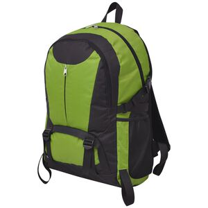 vidaXL Turistinė kuprinė, 40 l, juoda ir žalia