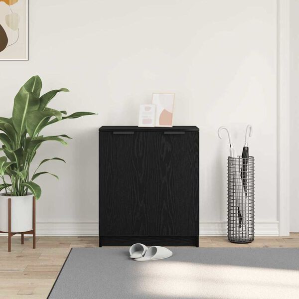 vidaXL Batu skrynia Juodas ąžuolas 59 x 35 x 70 cm Apdirbta mediena