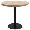 vidaXL Bistro staliukas, &scaron;viesiai rudos spalvos, 80cm, MDF