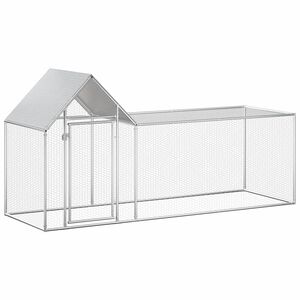 vidaXL Voljeras vi&scaron;čiukams, 3x1x1,5m, galvanizuotas plienas