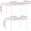 vidaXL Pratęsimo stalas 2 pcs Antracitas 210 x 90 x 73 cm Plienas