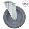 vidaXL Ratukai, 12vnt., 125mm, pasukami, varžtu tvirtinami