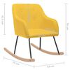vidaXL Supama kėdė, geltonos spalvos, audinys