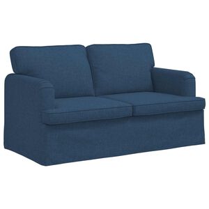 vidaXL Sofa Mėlyna 144 x 80 x 85 cm audinys