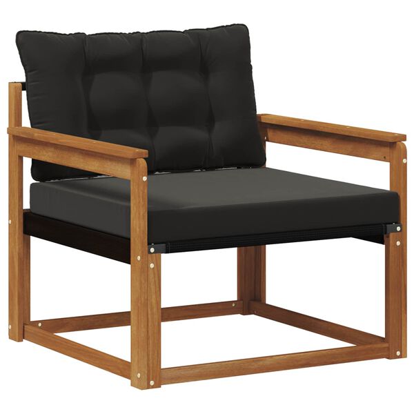 vidaXL Lauko sofos komplektas Kietasis akacijos medis ir Textilene