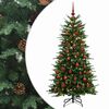 vidaXL Dirbtinė Sulankstoma Kalėdų Eglutė 150 cm 150 LED &Scaron;ilta balta