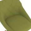 vidaXL Pasukamos valgomojo kėdės, 4vnt., &scaron;viesiai žalios, aksomas