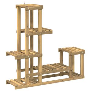 vidaXL Augalų stovas Balta 93,5 x 25 x 91,5 cm Kietos akacijos mediena