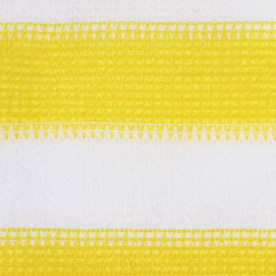 vidaXL Balkono pertvara, geltonos ir baltos spalvos, 90x300cm, HDPE
