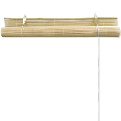 vidaXL Roletai, natūralios spalvos, 100x220cm, bambukas