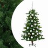 vidaXL Dirbtinė Kalėdų eglutė su burbulais 120 cm 150 LED &Scaron;ilta balta