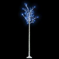 vidaXL Kalėdinis medis, 2,2m, su 200 mėlynų LED lempučių