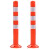 vidaXL Eismo reguliavimo stulpeliai, 2vnt., plastikas, 75cm
