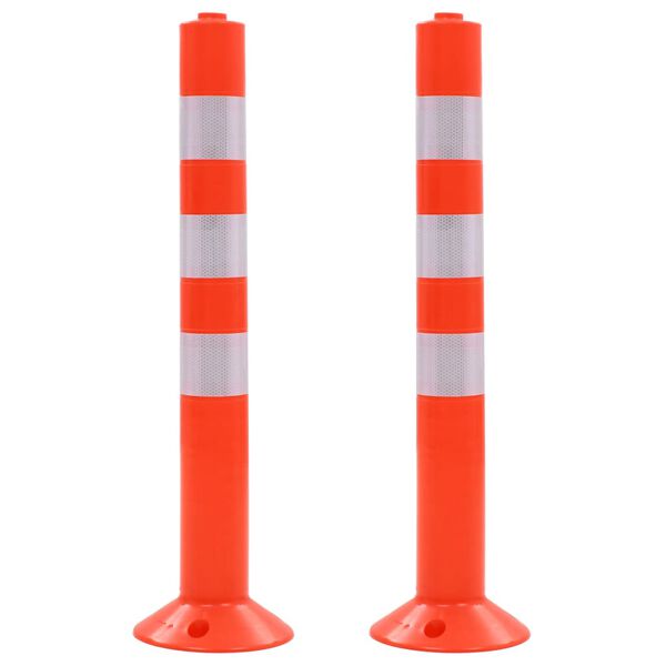 vidaXL Eismo reguliavimo stulpeliai, 2vnt., plastikas, 75cm