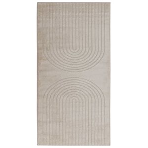 vidaXL Zoninės kiliminės dangos GALATI Smėlio 150 x 80 cm Poliesteris