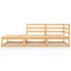 vidaXL Sodo poilsio baldų komplektas, 4 dalių, pušies medienos masyvas