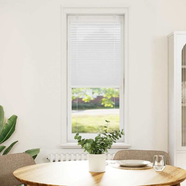 vidaXL plisuota žaliuze balta 40x150 cm audinio plotis 39,4 cm