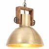 vidaXL Pakabinamas &scaron;viestuvas, žalvario, 30cm, 25W, apskritas, E27