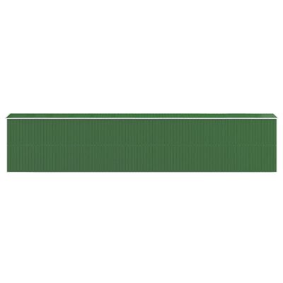 vidaXL Sodo pašiūrė, žalia, 192x938x223cm, galvanizuotas plienas