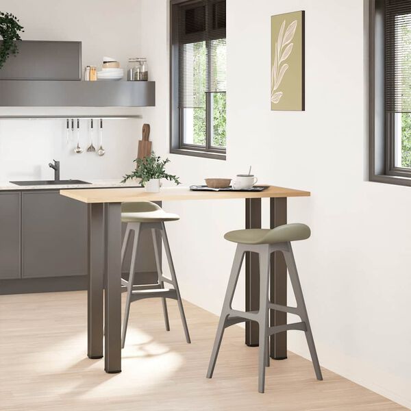 vidaXL Baro stalo kojos, 4 vnt., natūralus plienas, 100&ndash;102 cm, plienas