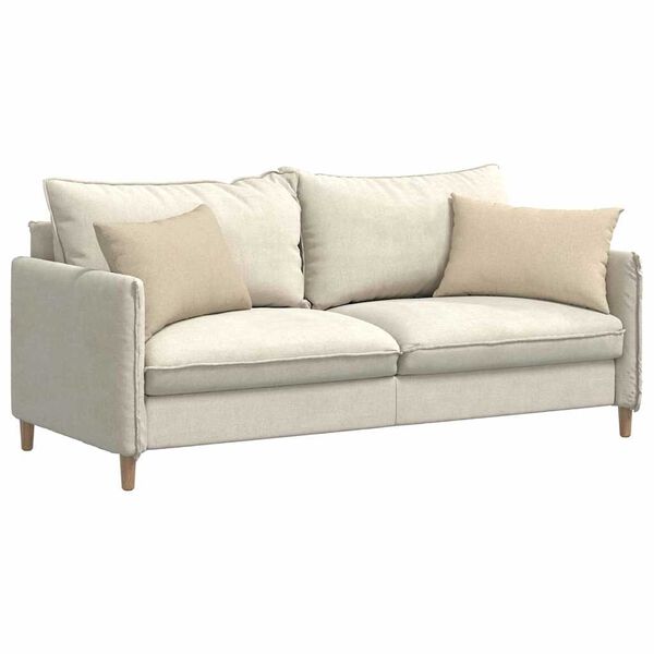 vidaXL Sofa Pagalvės 2 pcs Kreminė 60 x 40 cm audinys