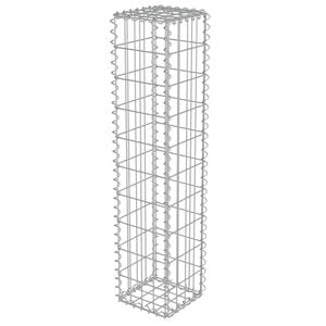 vidaXL Gabiono siena su dang., galvanizuotas plienas, 20x20x100cm