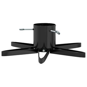 vidaXL Kalėdų Eglutės Stovas 1.73 Juoda 49 x 49 x 15,5 cm Plienas