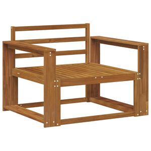 vidaXL Lauko Vidurinis Sofa Kietos akacijos mediena Natūrali