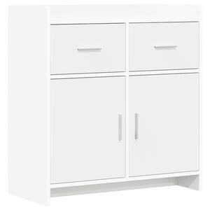 vidaXL Kabalas Balta 75 x 36 x 80 cm Apdirbta mediena