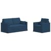 vidaXL Sofa 2 pcs Mėlyna 158 x 78 x 80 cm audinys