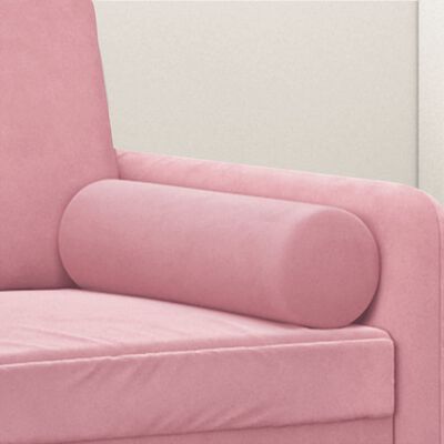vidaXL Pagalvėlės, 2vnt., rožinės spalvos, 15x50cm, aksomas