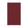 vidaXL Klostuotos žaliuzės, bordo spalvos, 75x100 cm, audinys, plotis 74,4 cm, poliesteris