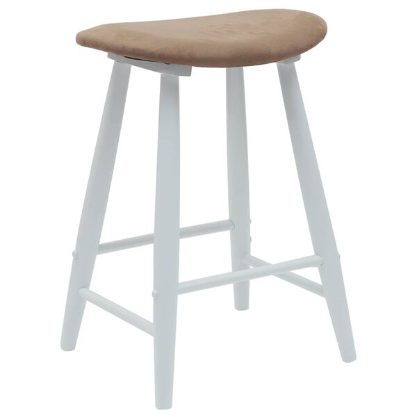 vidaXL Valgomojo kėdės 2 pcs Balta 46 x 37 x 63 cm Kietas gumos medis