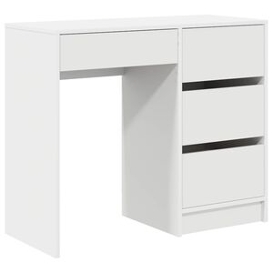 vidaXL Stalas Balta Apdirbta mediena 90 x 37.5 x 75 cm
